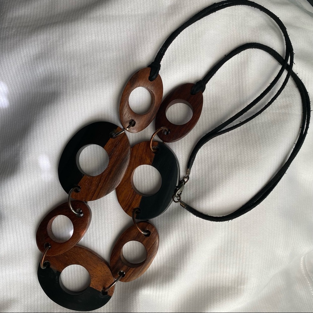 Chunky Wood Necklace from Express (Vintage)